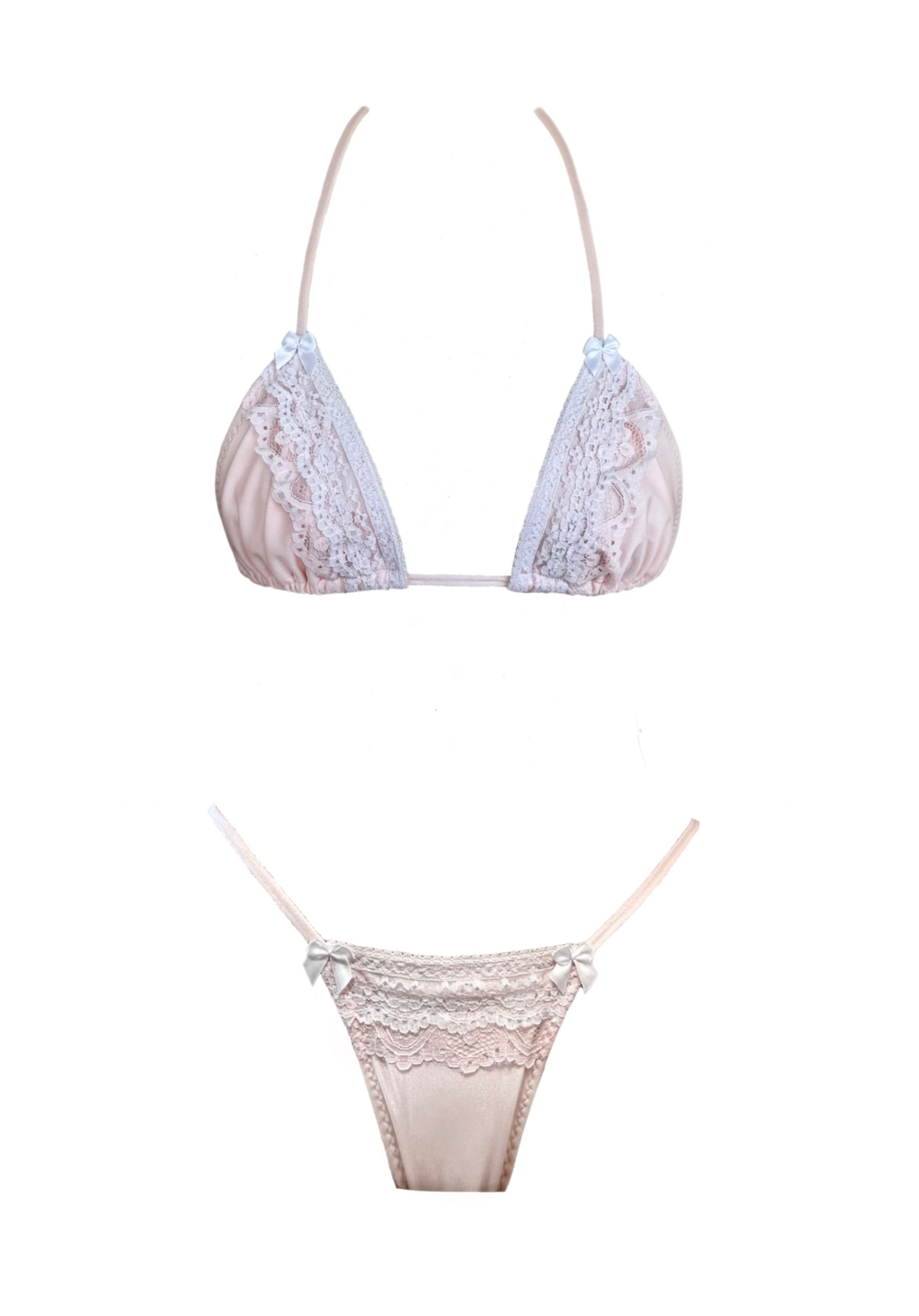 LACED Bottoms - Pale Pink