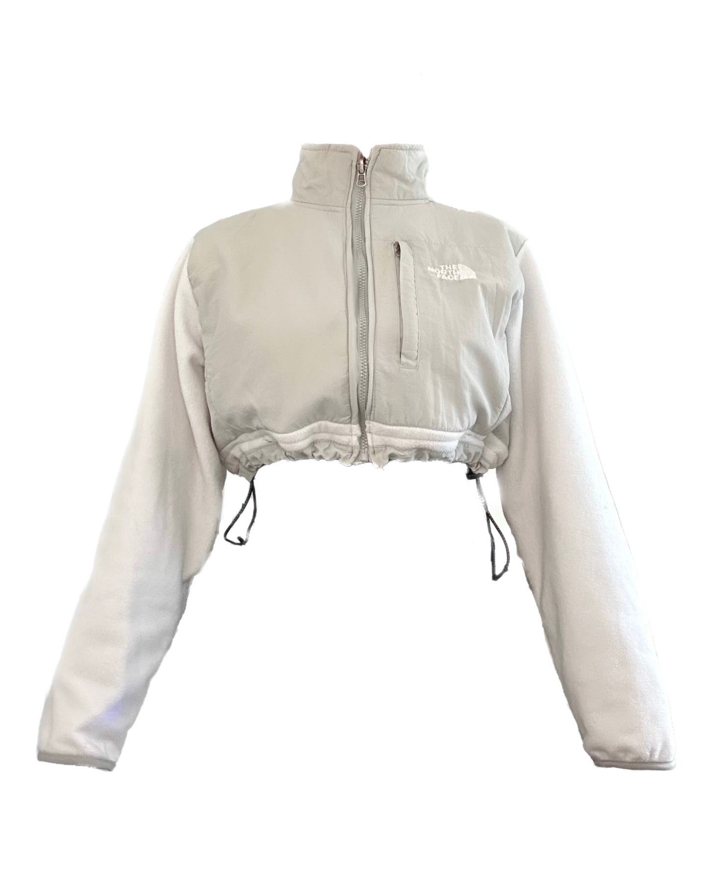 The North Face Crop Jacket - GREY/WHITE