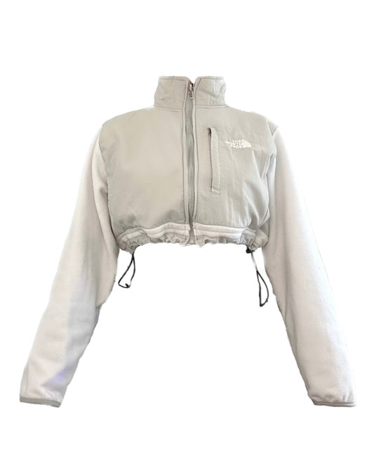 The North Face Crop Jacket - GREY/WHITE